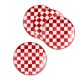 cherry check salad plates, set of 4 60 cherry check salad plates, set of 4 60