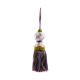 violet check tassel 46 violet check tassel 46