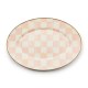 rosy check small oval platter 255 rosy check small oval platter 255