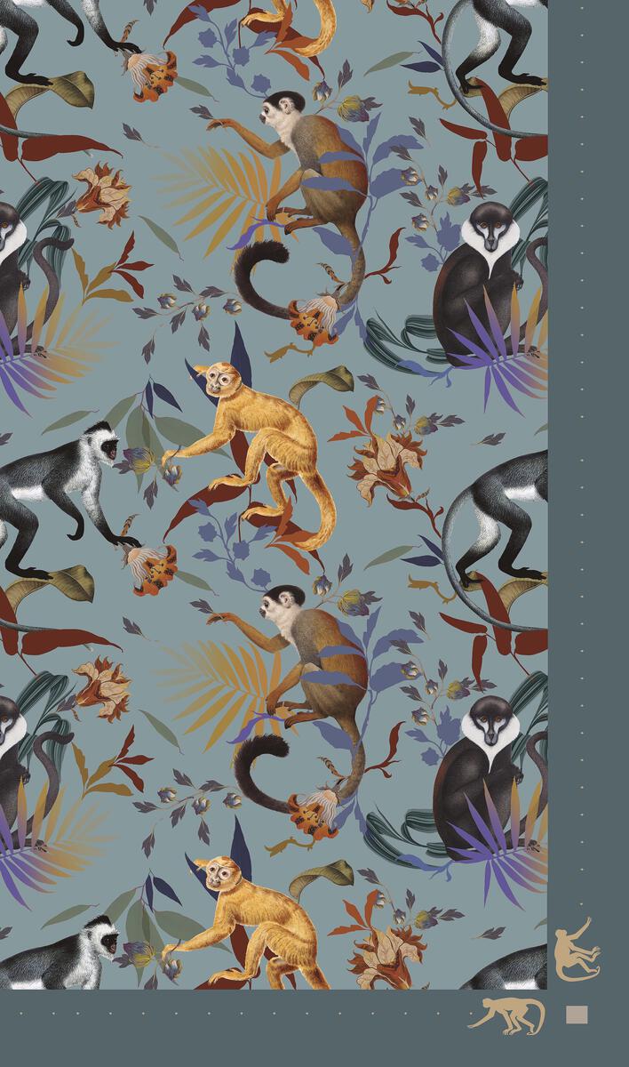 TABLECLOTH BLUE MONKEYS 350cm 19 TABLECLOTH BLUE MONKEYS 350cm 19