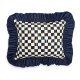courtly check with denim ruffle lumbar throw pillow 172 courtly check with denim ruffle lumbar throw pillow 172
