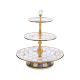 violet check three tier sweet stand 121 violet check three tier sweet stand 121