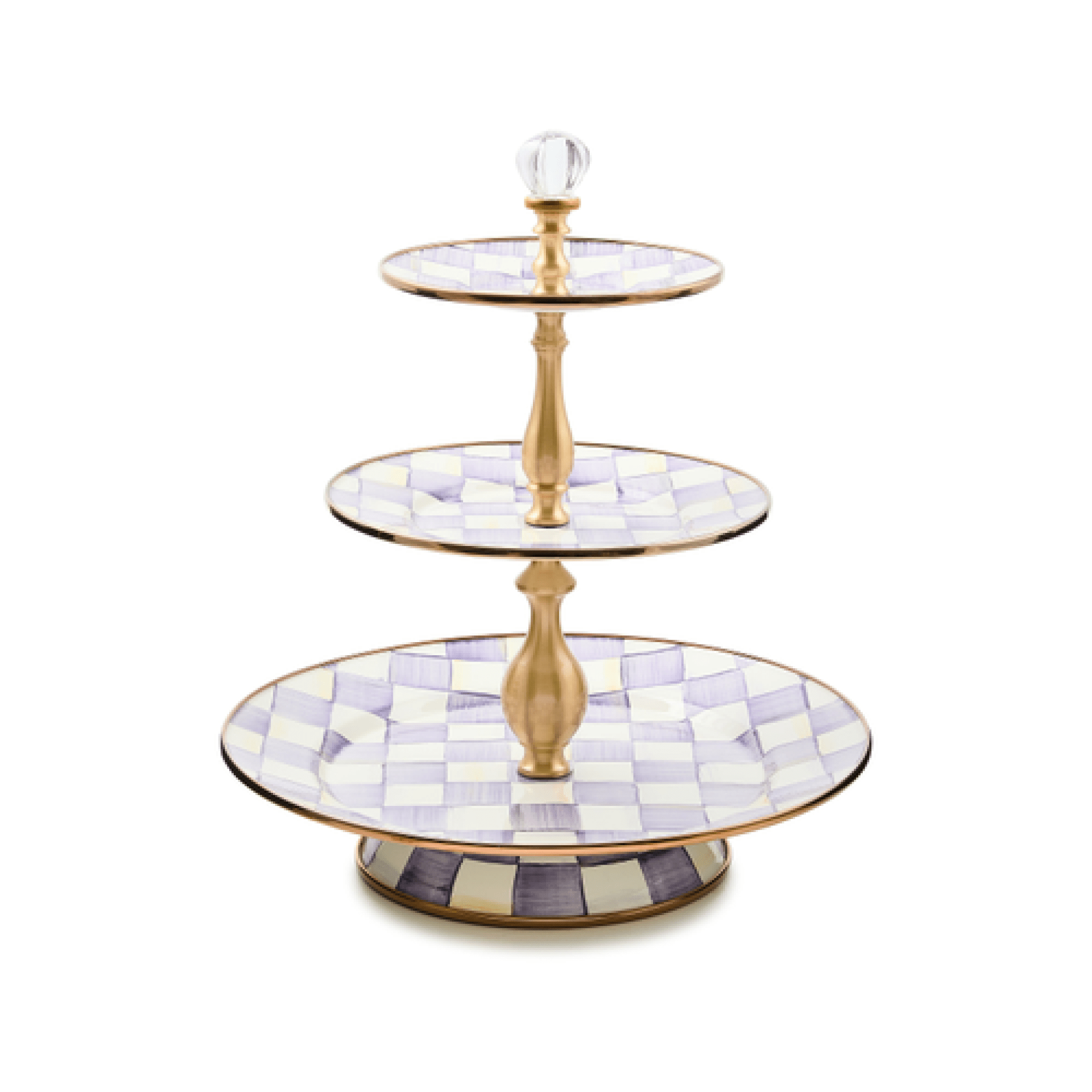 violet check three tier sweet stand 121 violet check three tier sweet stand 121