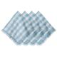 Gingham Ruffle Napkin Set/4 - Ocean 20 Gingham Ruffle Napkin Set/4 - Ocean 20