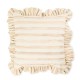 mocha stripe throw pillow with ruffle 142 mocha stripe throw pillow with ruffle 142