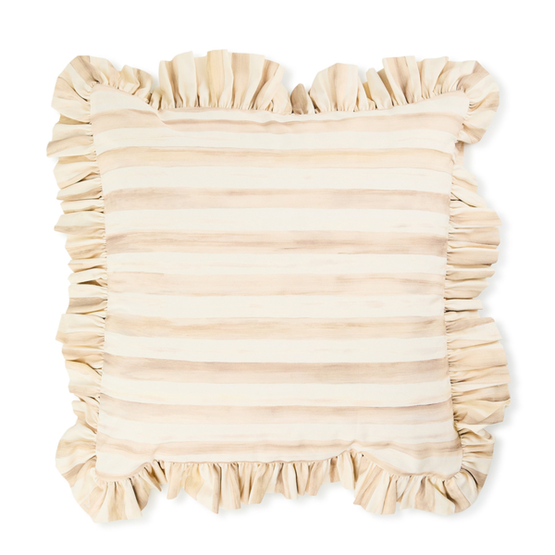 mocha stripe throw pillow with ruffle 142 mocha stripe throw pillow with ruffle 142