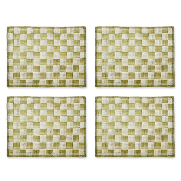 green sinamay placemats, set of 4 36 green sinamay placemats, set of 4 36