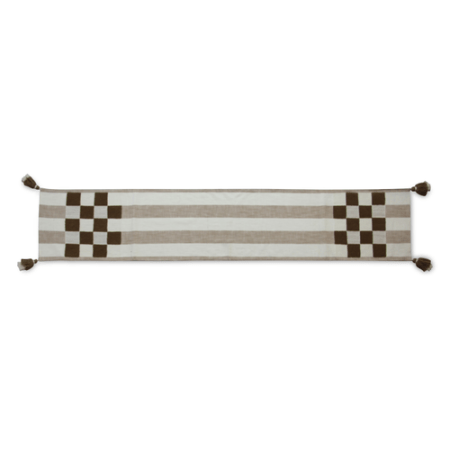 flax checks and stripes table runner 59 flax checks and stripes table runner 59