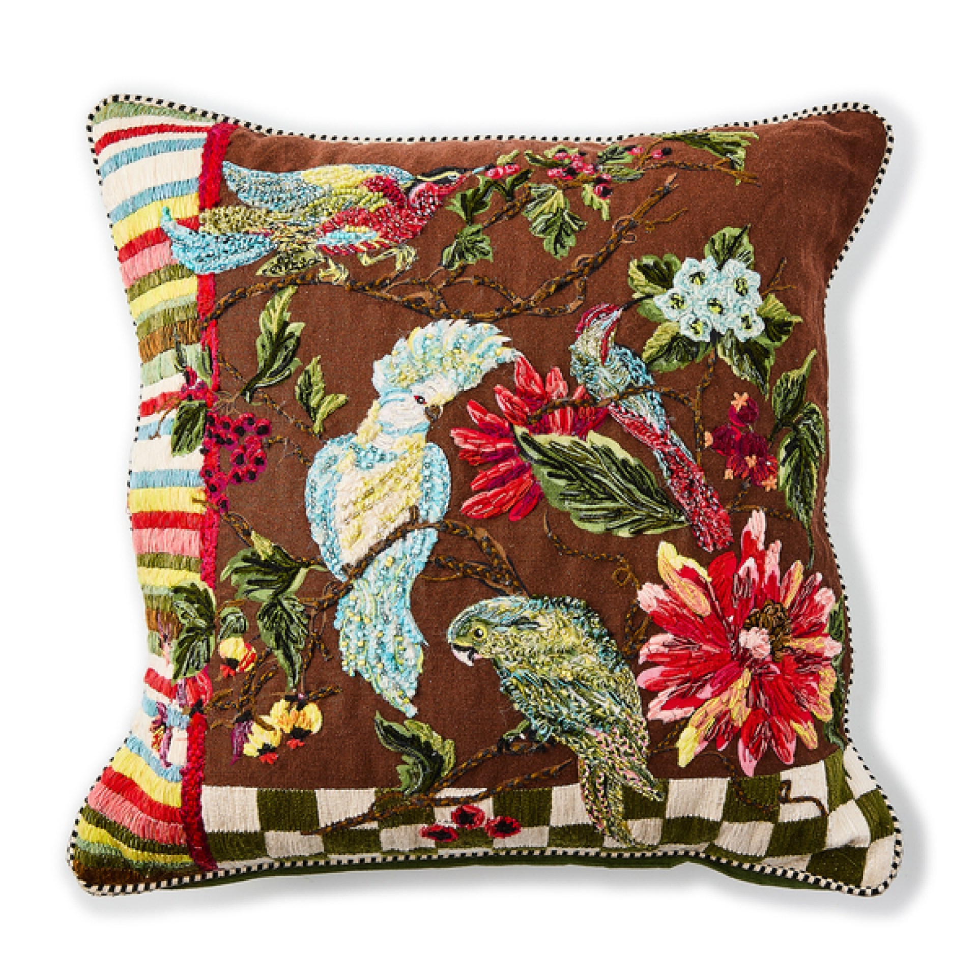 green check birdsong throw pillow 140 green check birdsong throw pillow 140