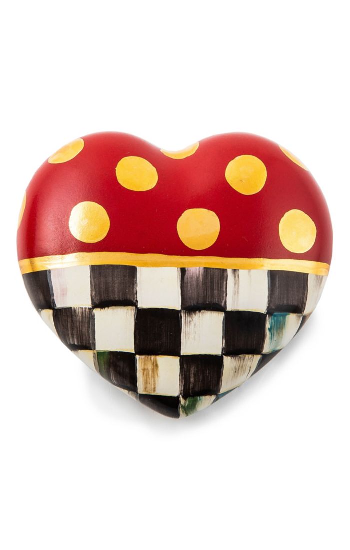 dotty heart ceramic decor 2 dotty heart ceramic decor 2