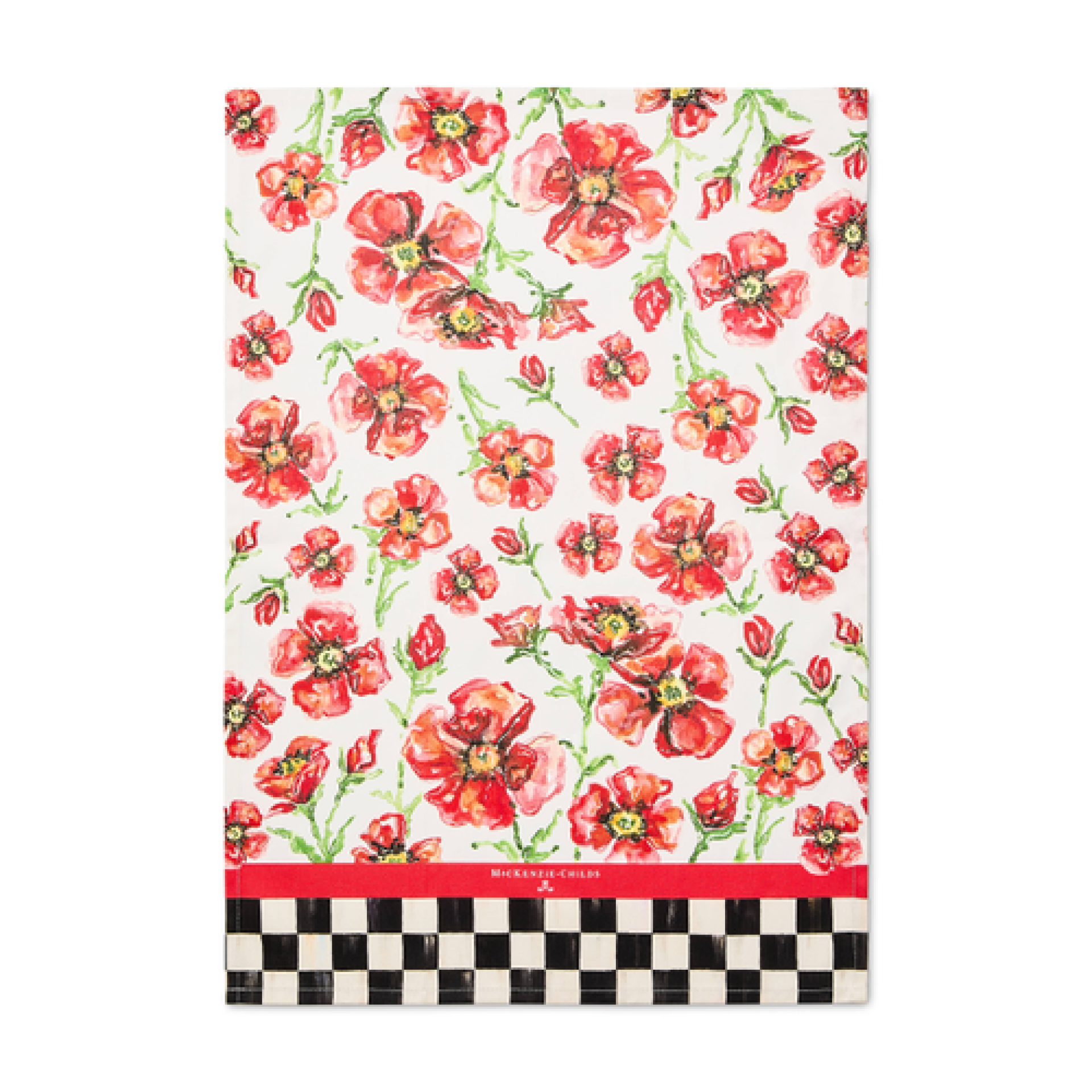 red poppies printed dish towel 66 red poppies printed dish towel 66