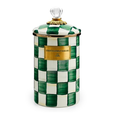 emerald check large canister 22 emerald check large canister 22