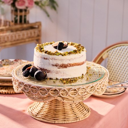 Provence Rattan Cake Stand - Whitewash 80 Provence Rattan Cake Stand - Whitewash 80