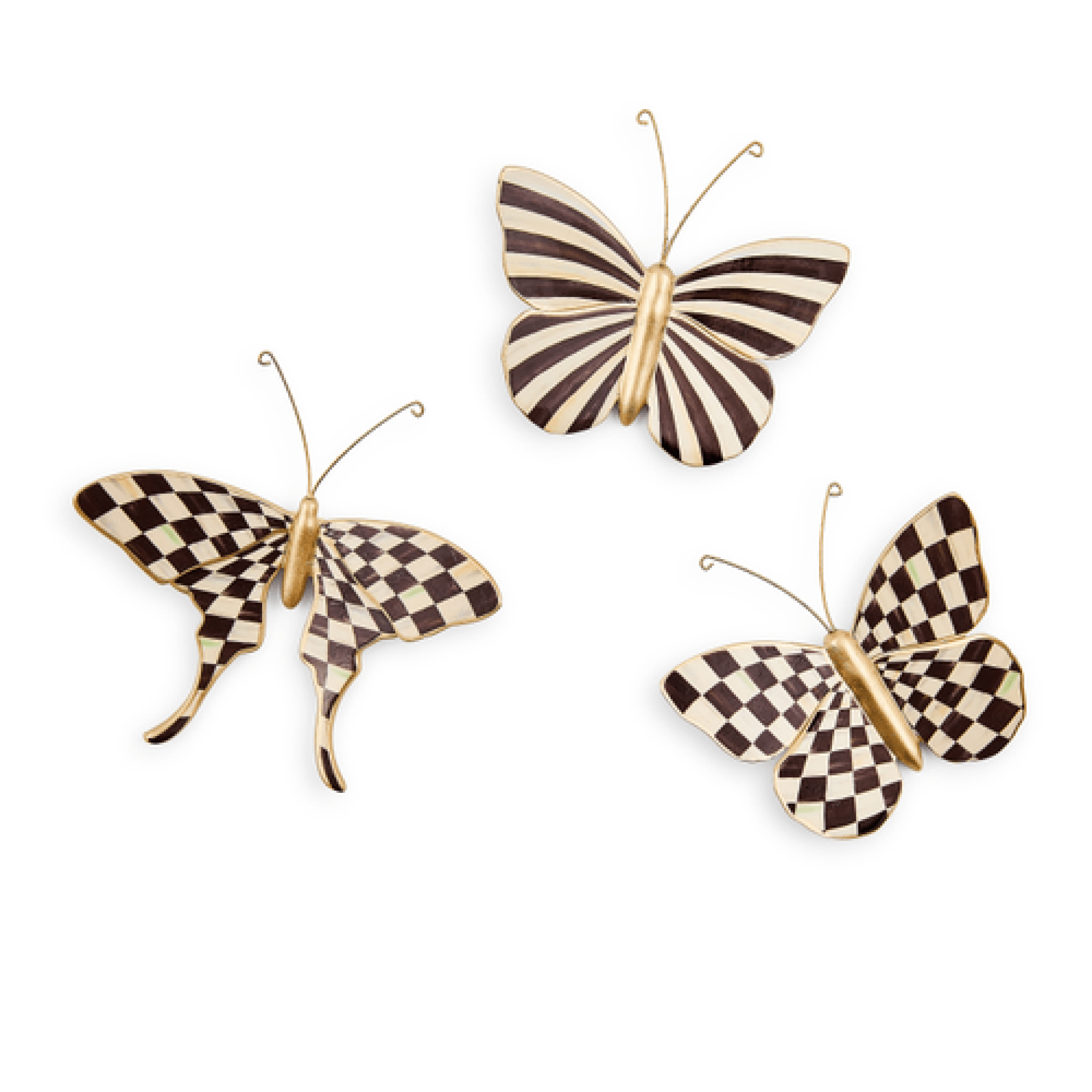 courtly check & stripe butterfly trio 48 courtly check & stripe butterfly trio 48