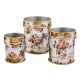 wild rose galvanized planters, set of 3 14 wild rose galvanized planters, set of 3 14