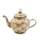 mocha check 4 cup teapot 56 mocha check 4 cup teapot 56