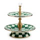 emerald check two tier sweet stand 57 emerald check two tier sweet stand 57