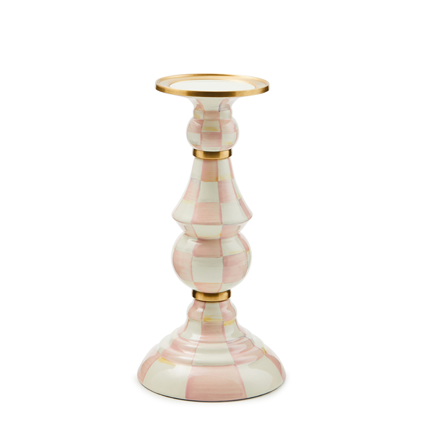 rosy check large pillar candlestick 15 rosy check large pillar candlestick 15