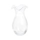 Hibiscus Glass Clear Vertical Fluted Small Vase 12 Hibiscus Glass Clear Vertical Fluted Small Vase 12