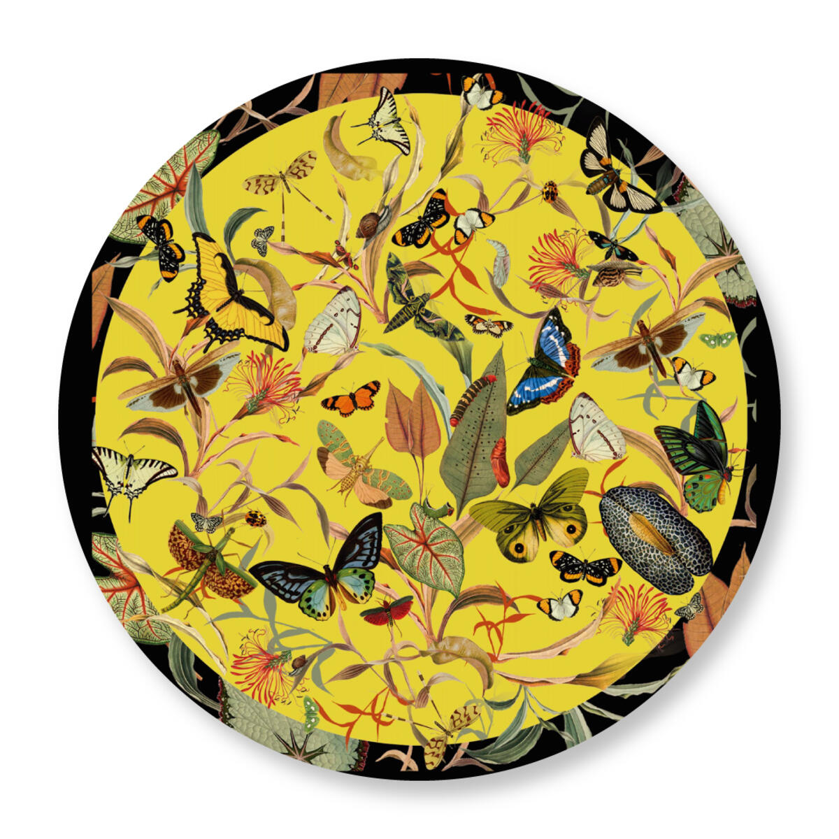 LAZY SUSAN YELLOW BUTTERFLY 55 LAZY SUSAN YELLOW BUTTERFLY 55