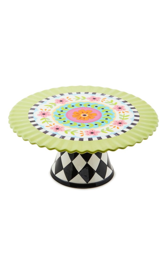 calico pedestal platter 19 calico pedestal platter 19