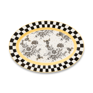 bee toile oval platter 5 bee toile oval platter 5