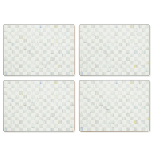 sterling check cork back placemats, set of 4 38 sterling check cork back placemats, set of 4 38