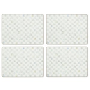 sterling check cork back placemats, set of 4 38 sterling check cork back placemats, set of 4 38