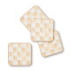 mocha check cork back coasters, set of 4 20 mocha check cork back coasters, set of 4 20