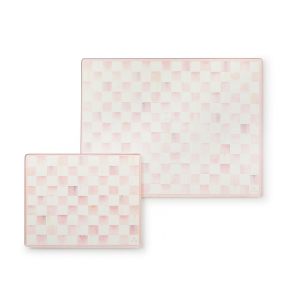 rosy check glass cutting board, set of 2 86 rosy check glass cutting board, set of 2 86