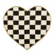 black and white check heart shaped placemat 23 black and white check heart shaped placemat 23