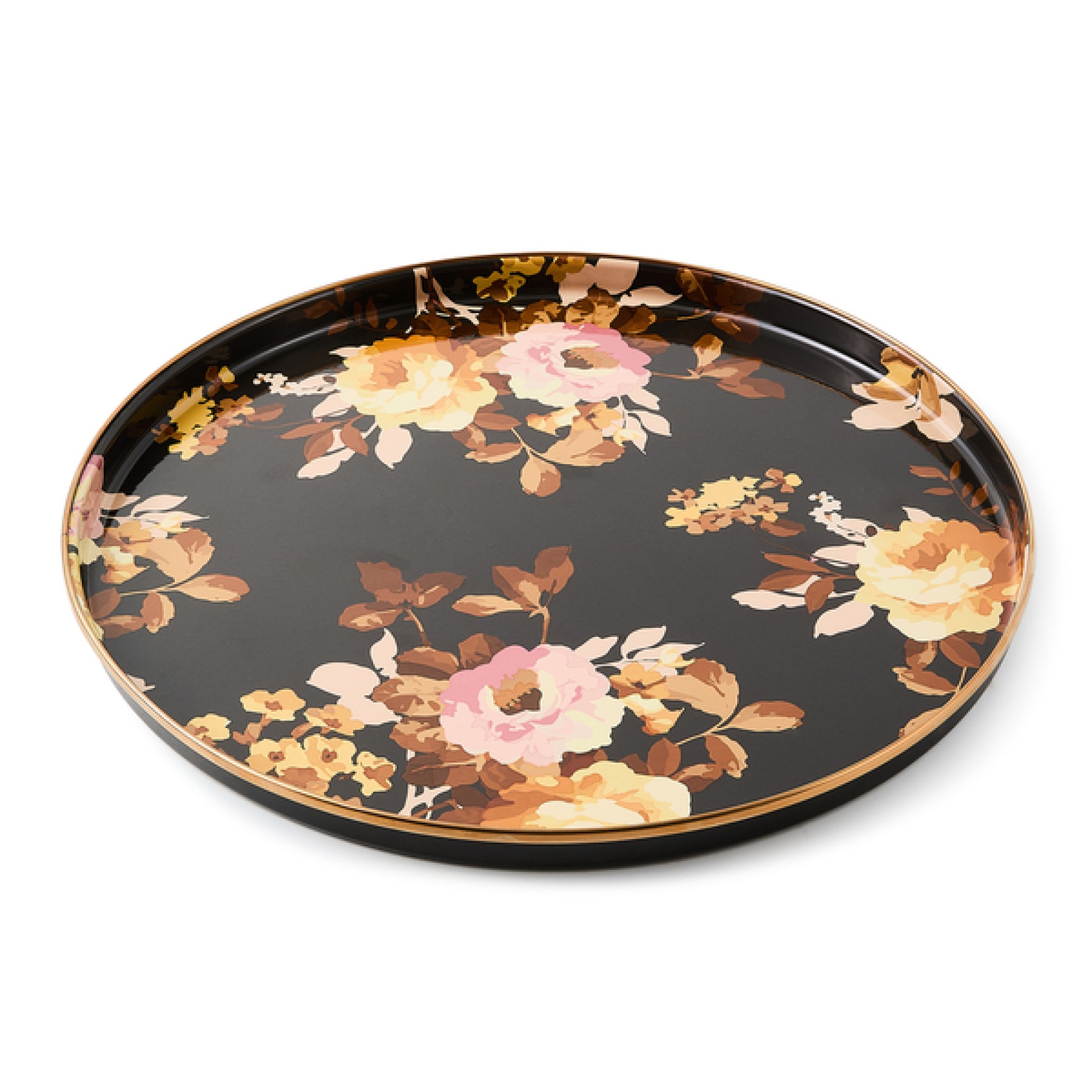 wild rose brown round tray 45 wild rose brown round tray 45