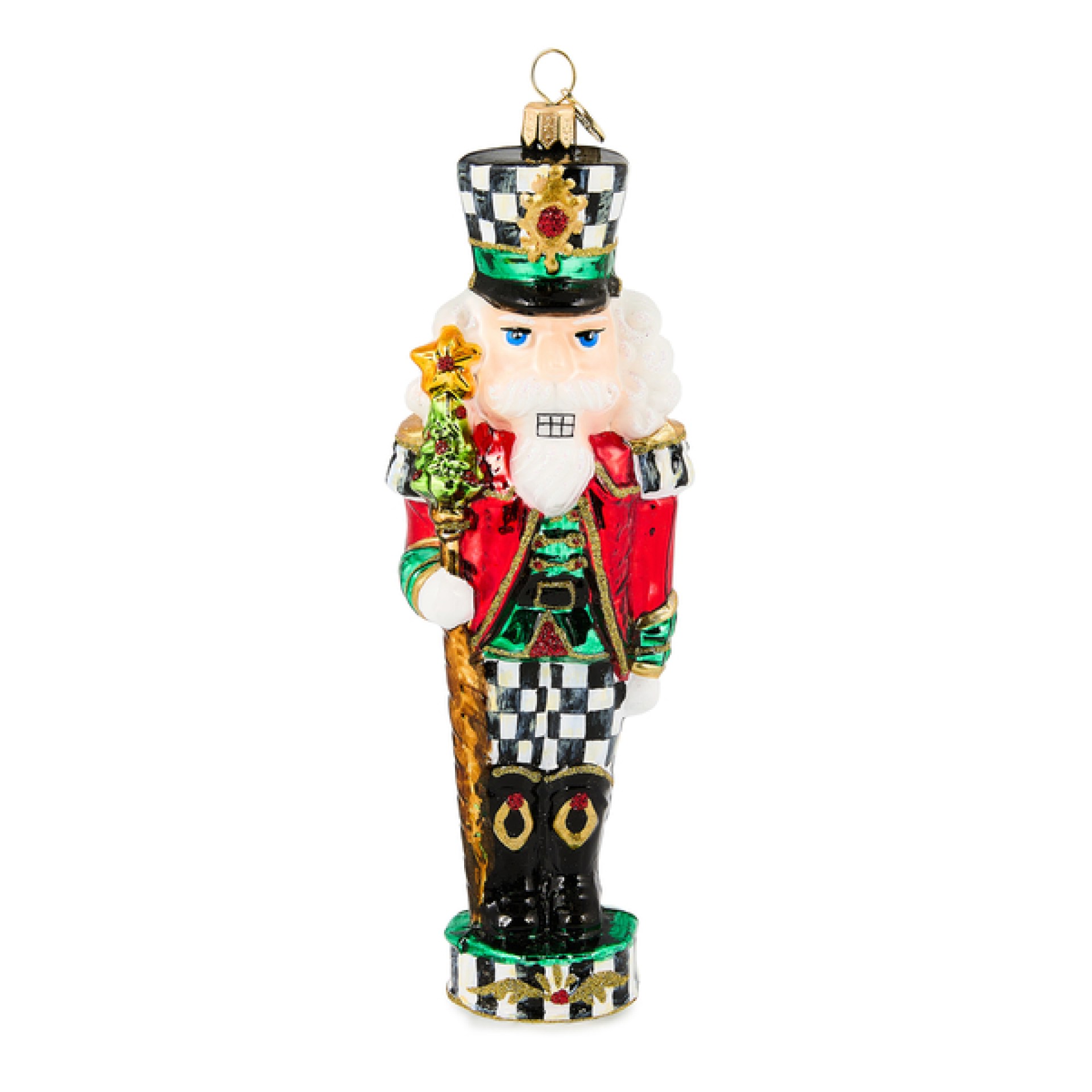 courtly classic nutcracker glass ornament 142 courtly classic nutcracker glass ornament 142