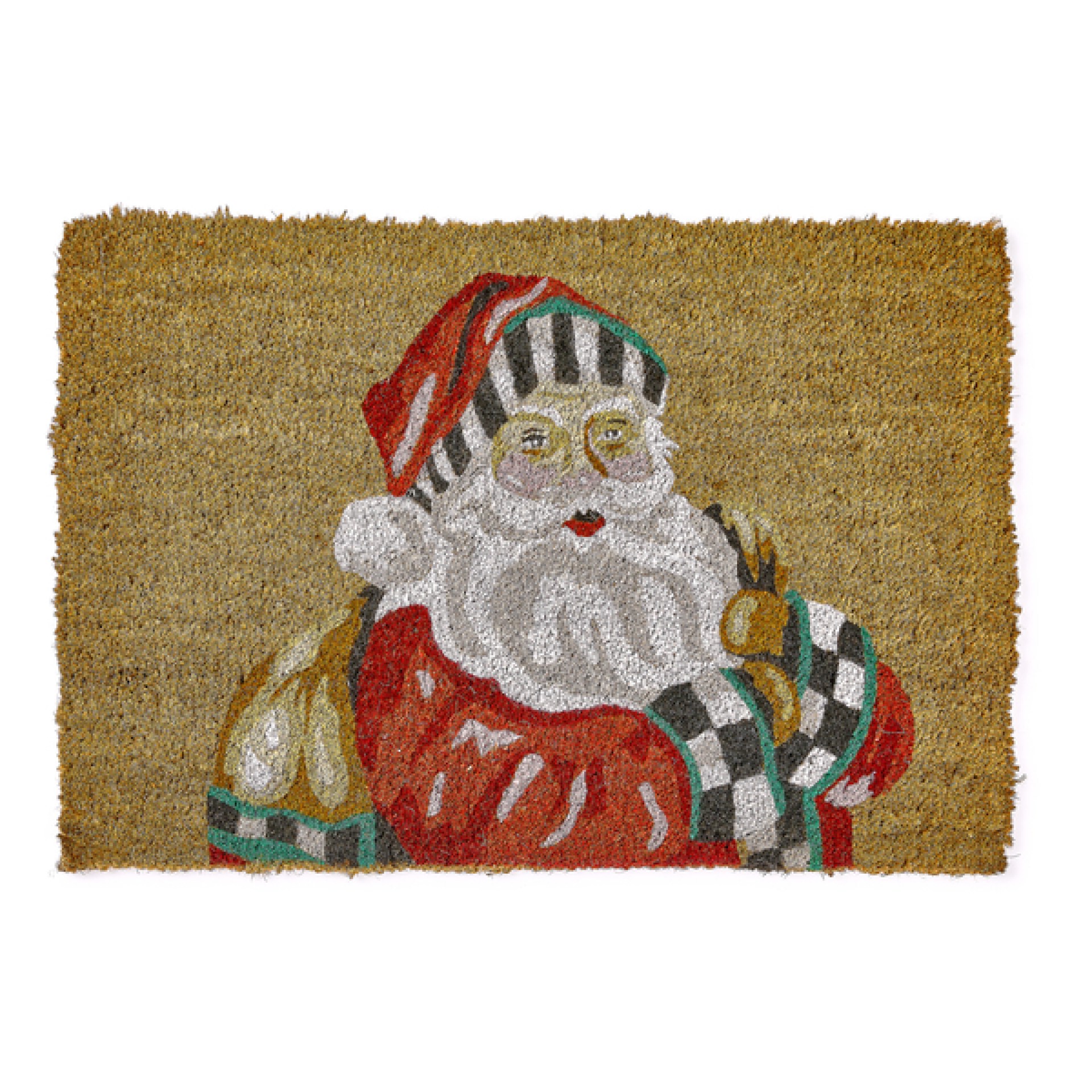santa with presents entrance mat 34 santa with presents entrance mat 34