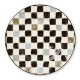 black check dinner plate 75 black check dinner plate 75