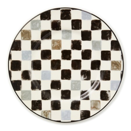 black check dinner plate 75 black check dinner plate 75