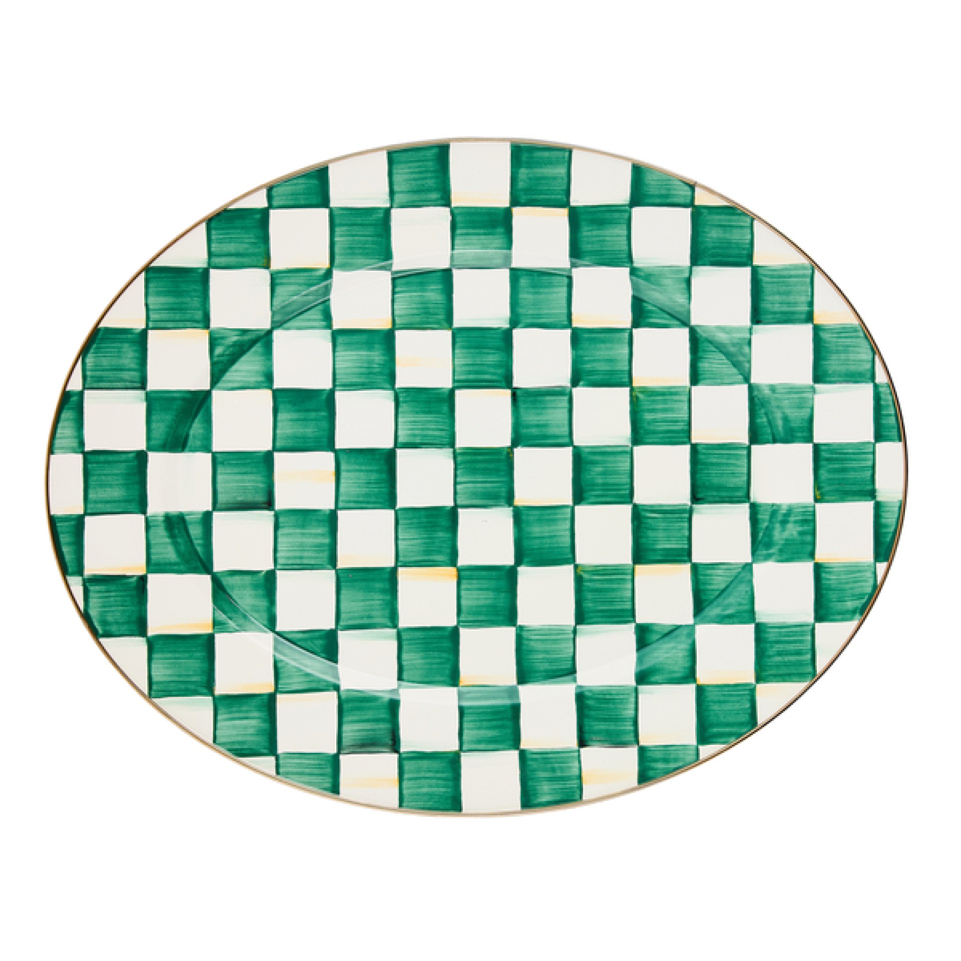 emerald check large oval platter 83 emerald check large oval platter 83