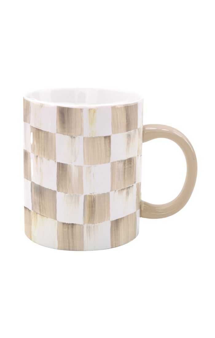 mocha check porcelain mug 16 mocha check porcelain mug 16