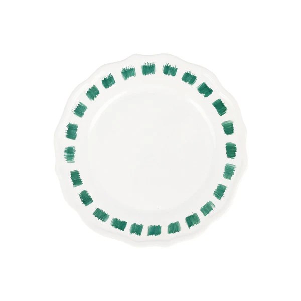 Lisbon Green Stitch Salad Plate 22 Lisbon Green Stitch Salad Plate 22