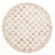 mocha check round placemat 14 mocha check round placemat 14