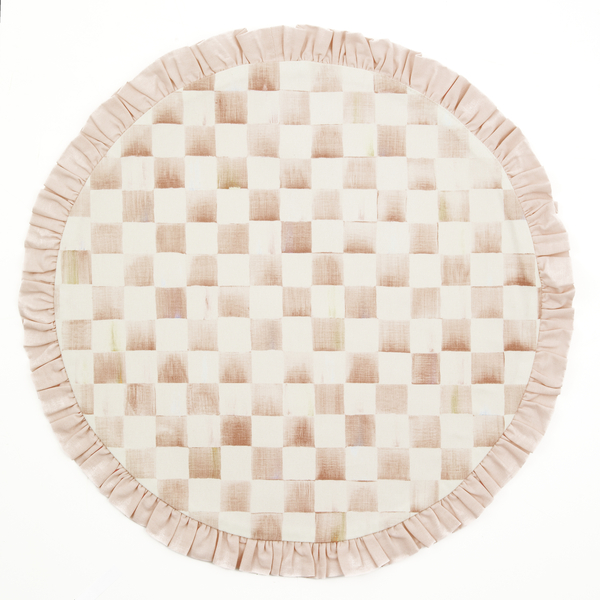 mocha check round placemat 14 mocha check round placemat 14