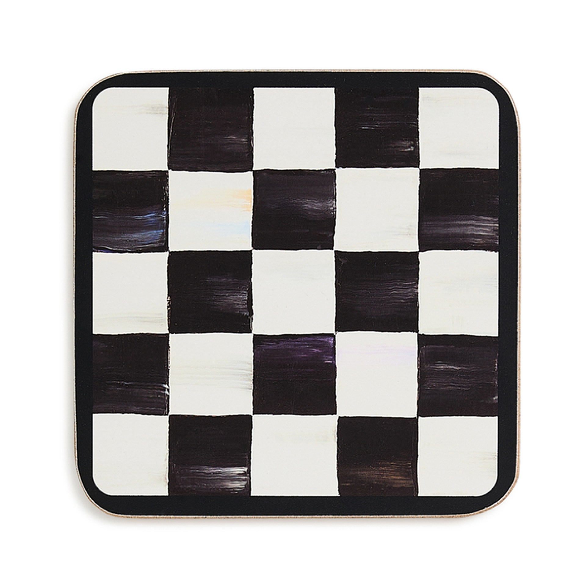 courtly checked cork back coasters, set of 4 10 courtly checked cork back coasters, set of 4 10