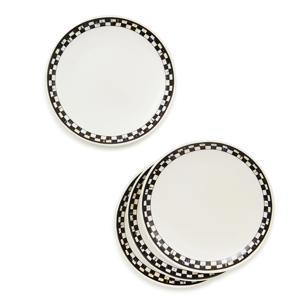 courtly check everyday small plates, set of 4 105 courtly check everyday small plates, set of 4 105