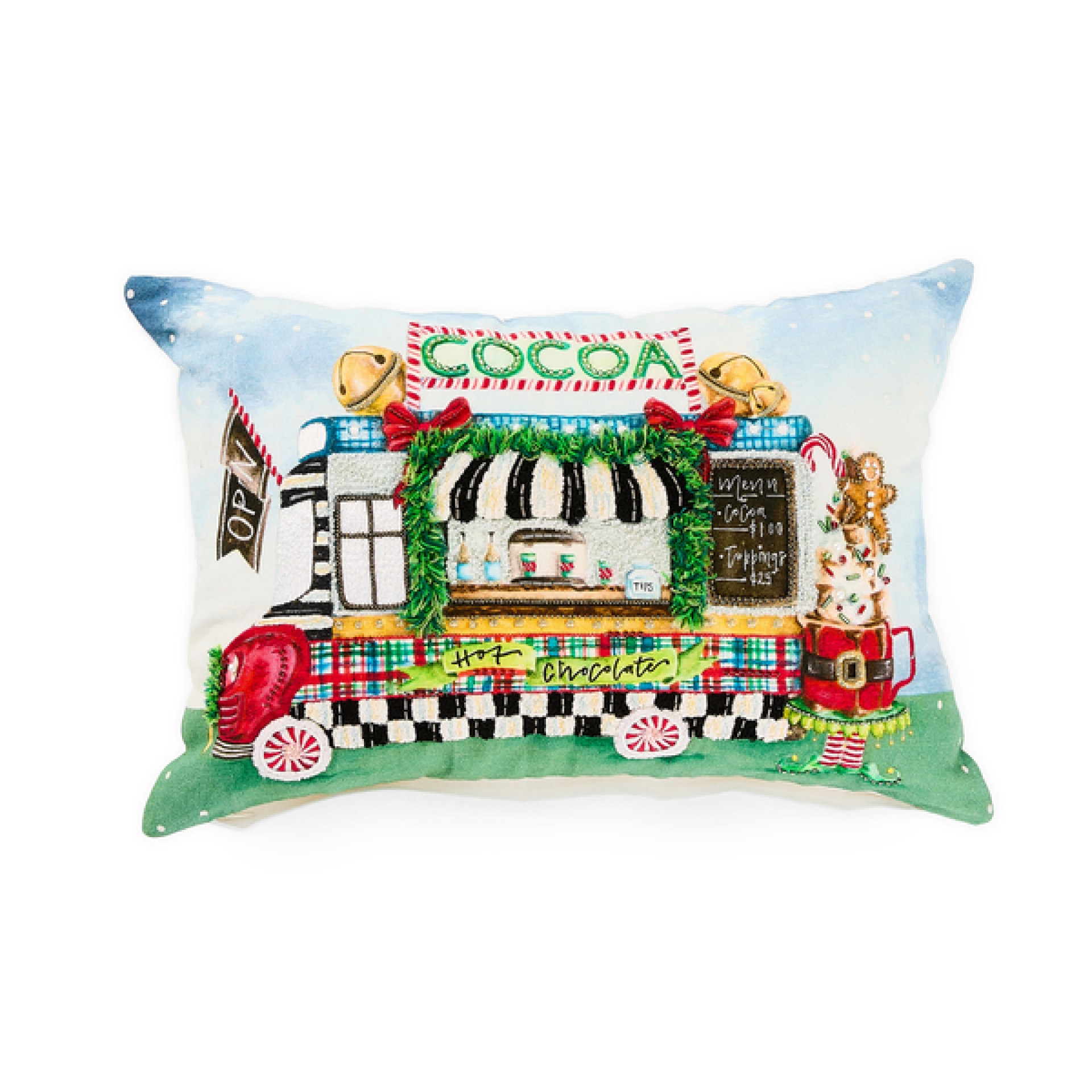 hot cocoa food truck lumbar throw pillow 176 hot cocoa food truck lumbar throw pillow 176