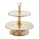 mocha check two tier sweet stand 76 mocha check two tier sweet stand 76