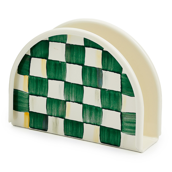 emerald check enamel napkin holder 42 emerald check enamel napkin holder 42