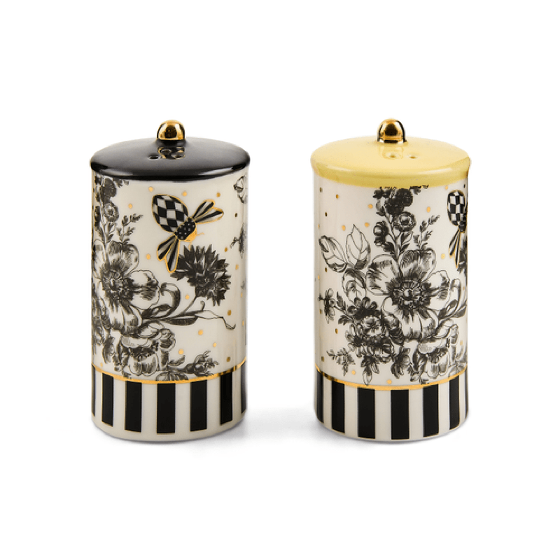 bee toile salt & pepper set 8 bee toile salt & pepper set 8