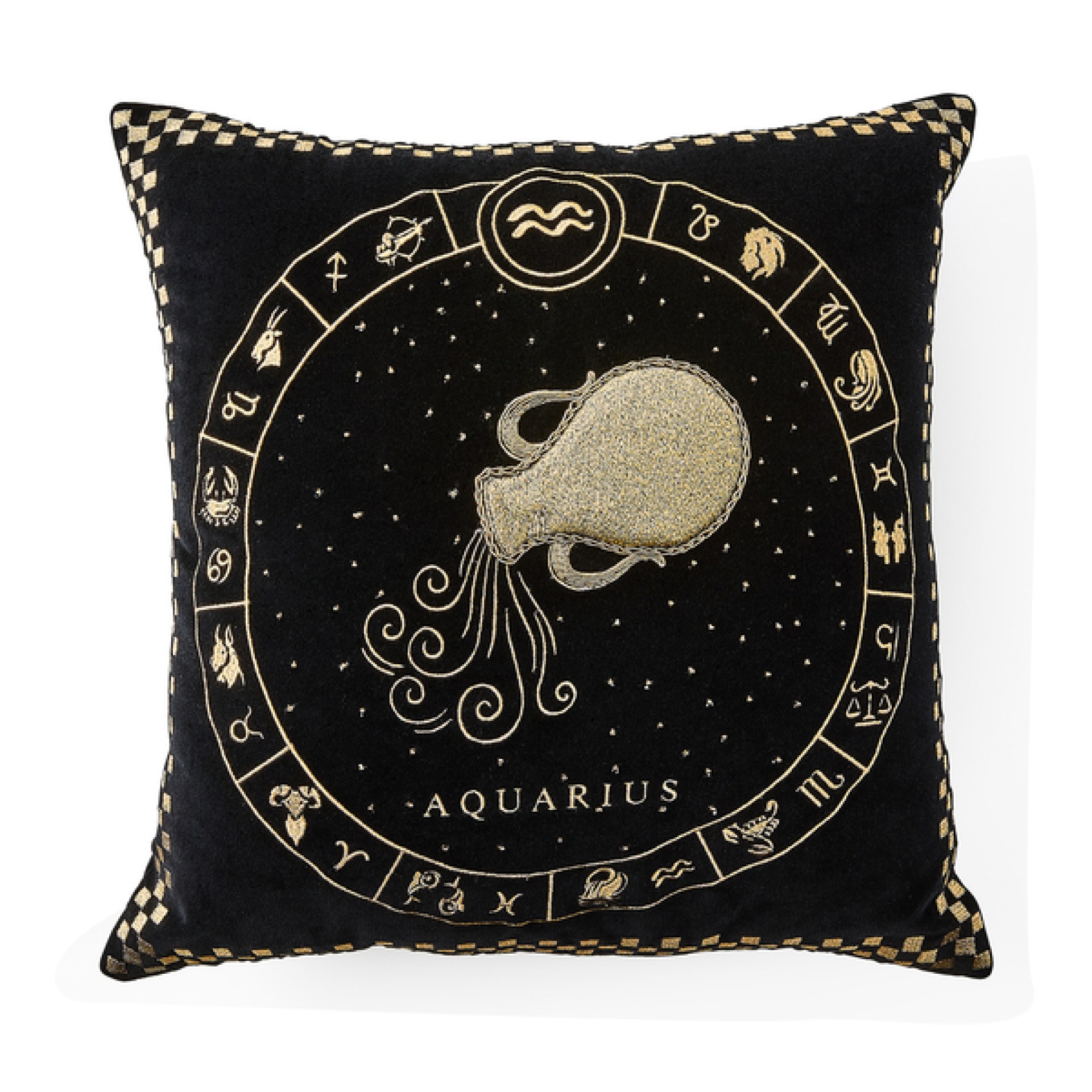 aquarius zodiac throw pillow 127 aquarius zodiac throw pillow 127