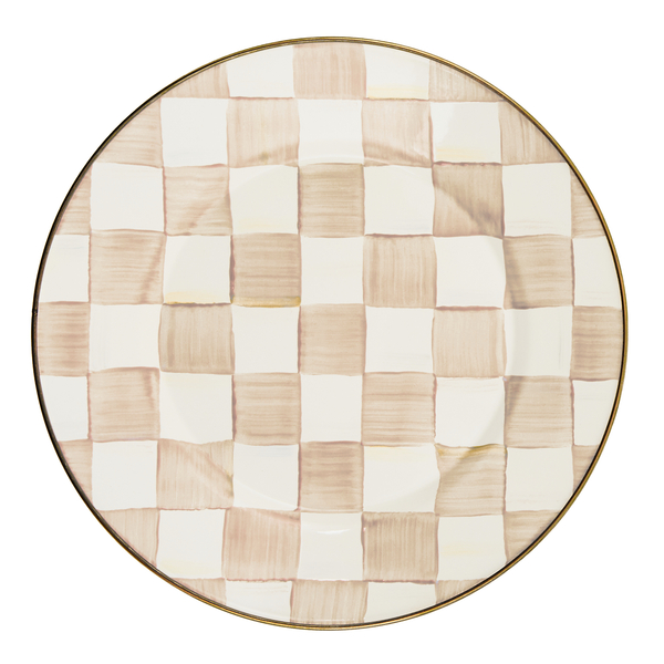 mocha check dinner plate 41 mocha check dinner plate 41
