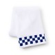 bath towel with navy check border 114 bath towel with navy check border 114